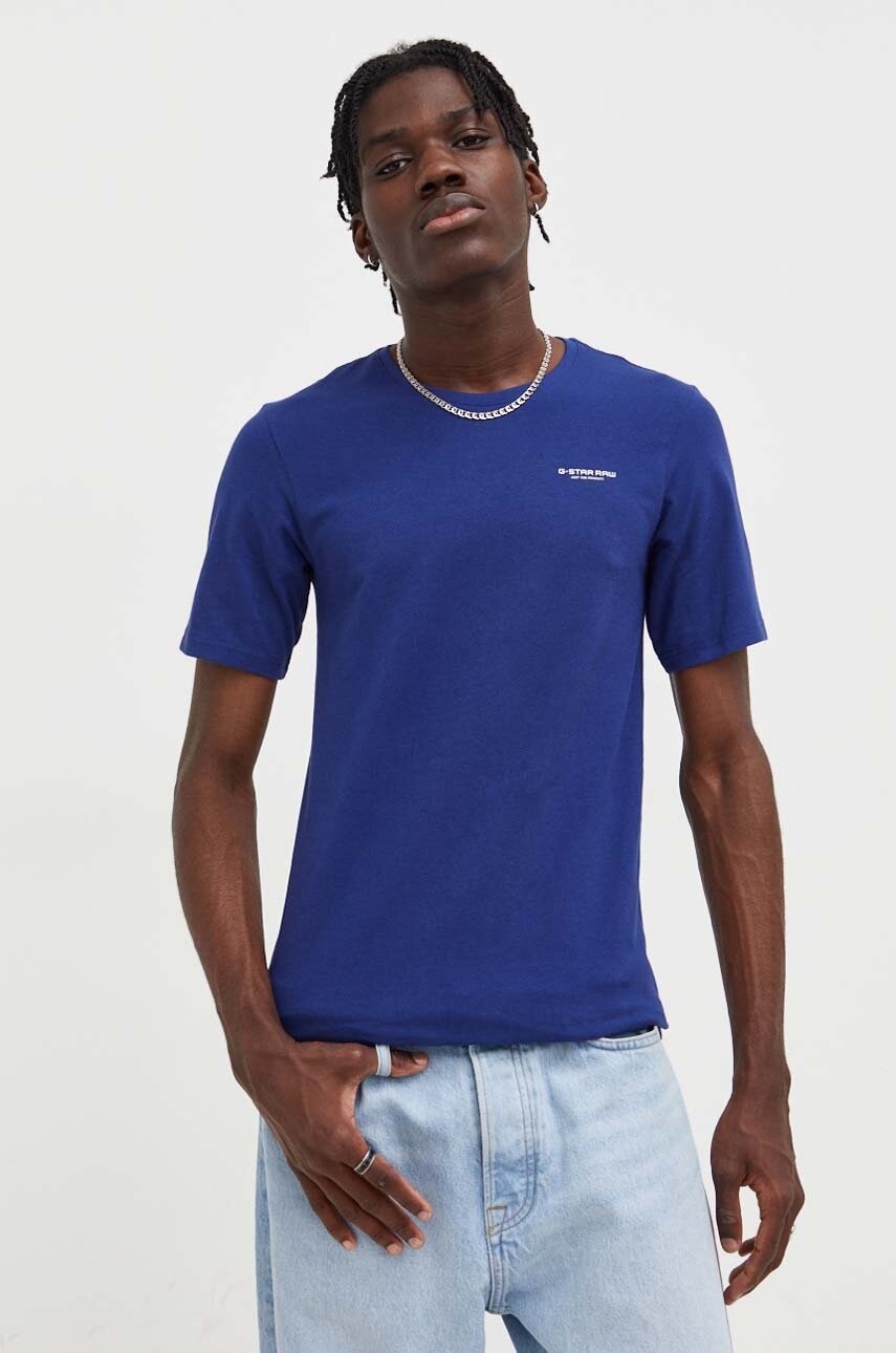 G-Star  tričko pánské bavlněné s elastanem Slim base