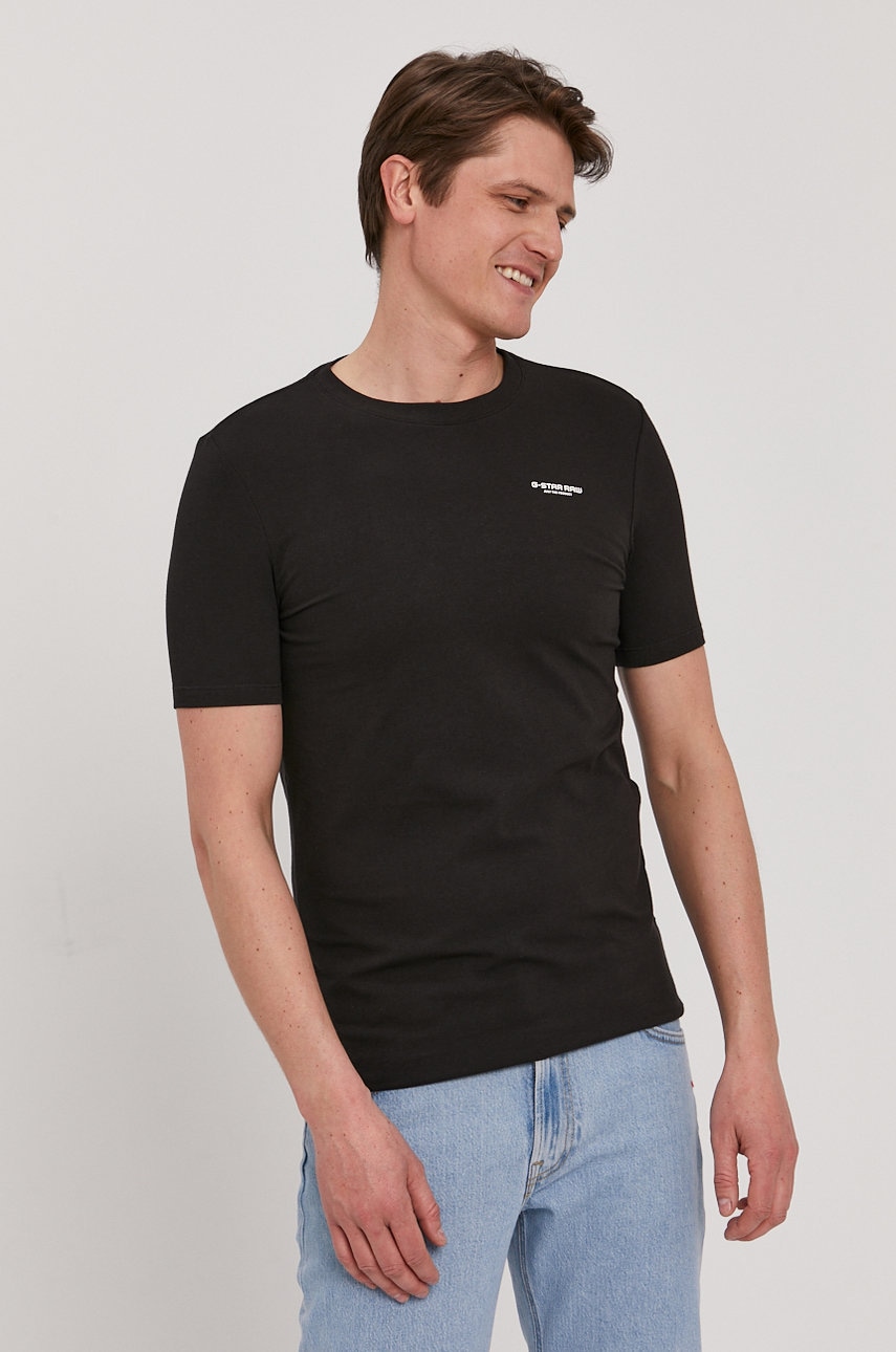 G-Star  tričko pánské bavlněné s elastanem Slim base