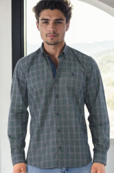 G711 DEWBERRY MEN'S SHIRT-KHAKI