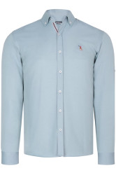 G974 DEWBERRY MEN'S SHIRT-WATER GREEN