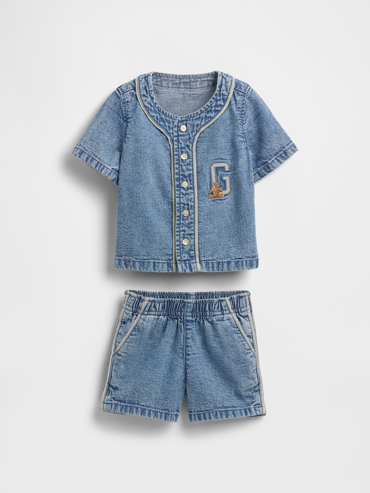 GAP Baby džínový set Baseball Americana - Kluci