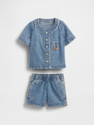 GAP Baby džínový set Baseball Americana - Kluci