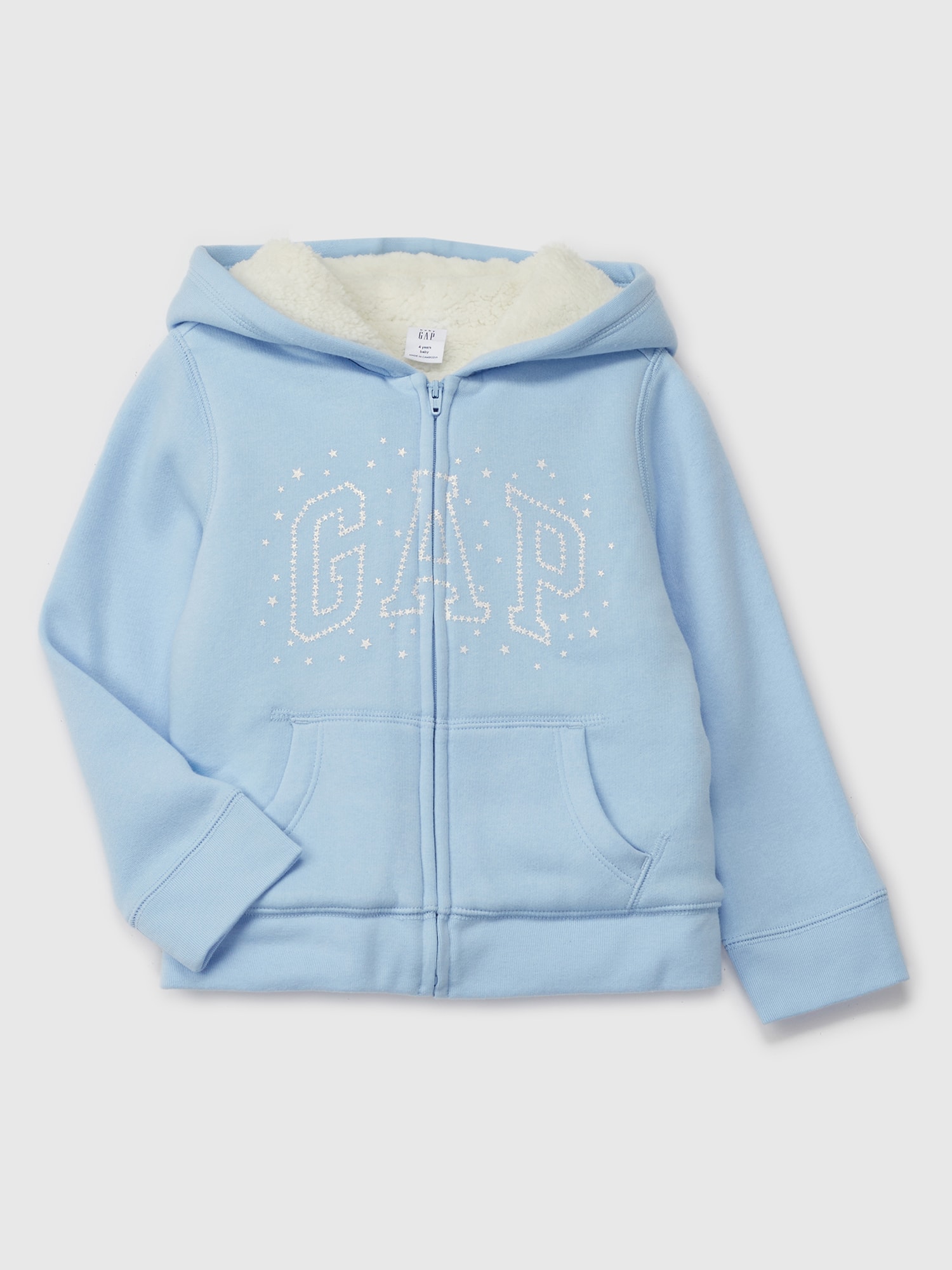 GAP Baby sherpa mikina s logem - Holky