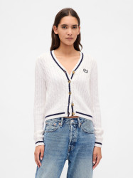 GAP dámský crop cardigan s logem