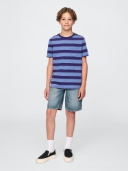 GAP Dětské džínové kraťasy '90s Loose UltraSoft Americana - Kluci