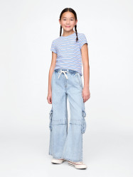 GAP Dětské džíny Baggy Cargo UltraSoft - Holky