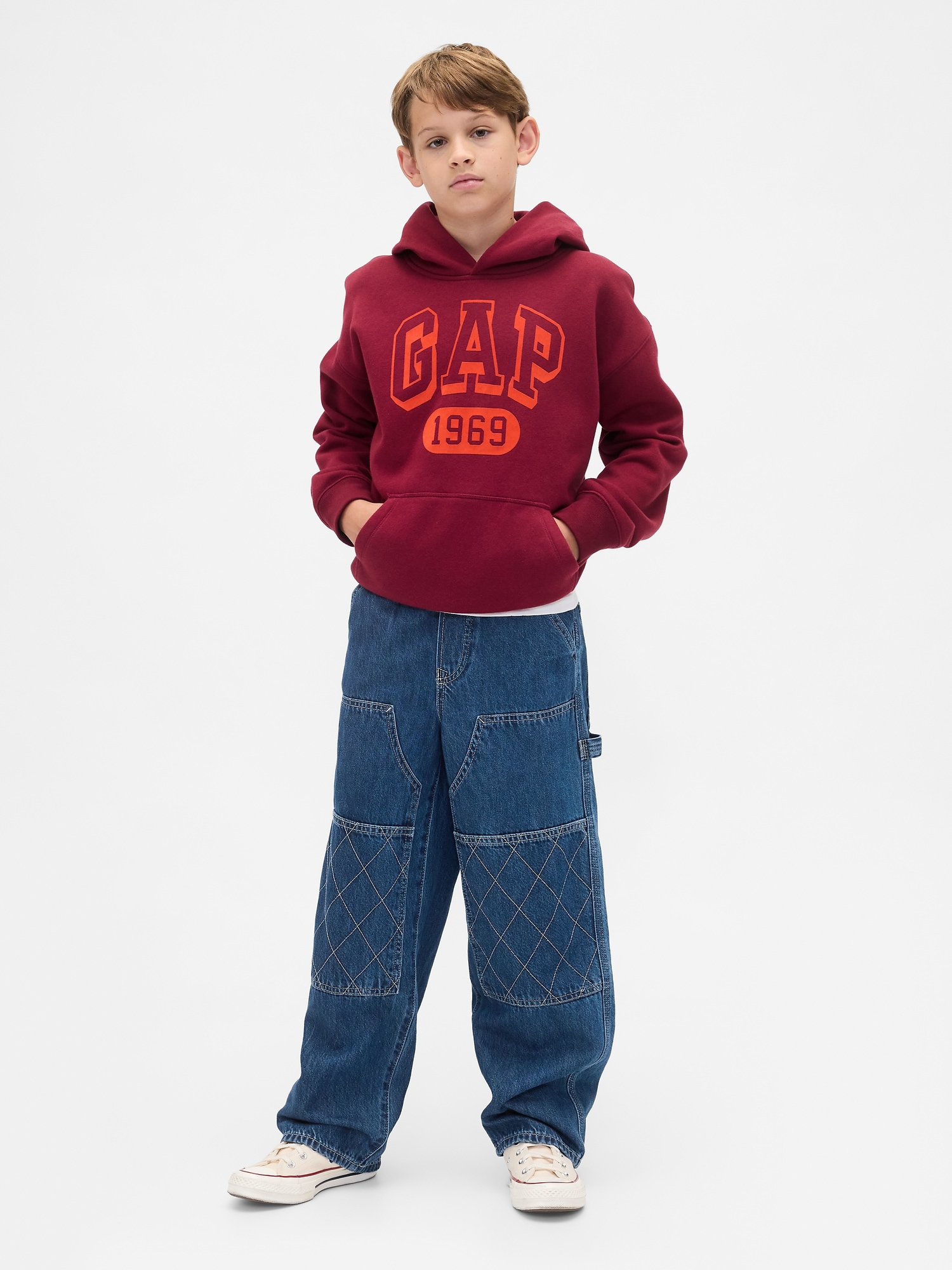 GAP dětské džíny Easy Baggy Carpenter