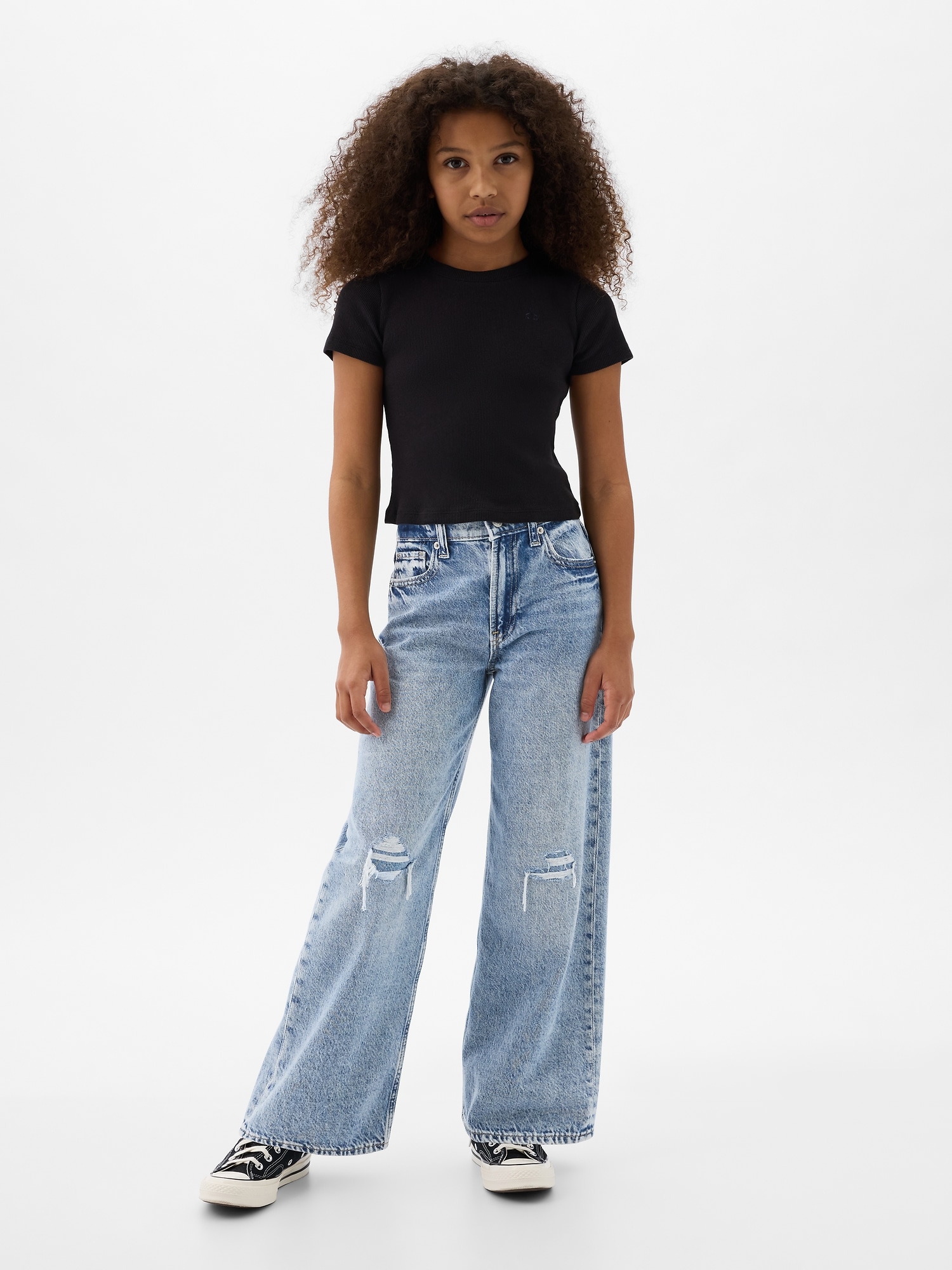 GAP Dětské džíny Stride Wide - Holky