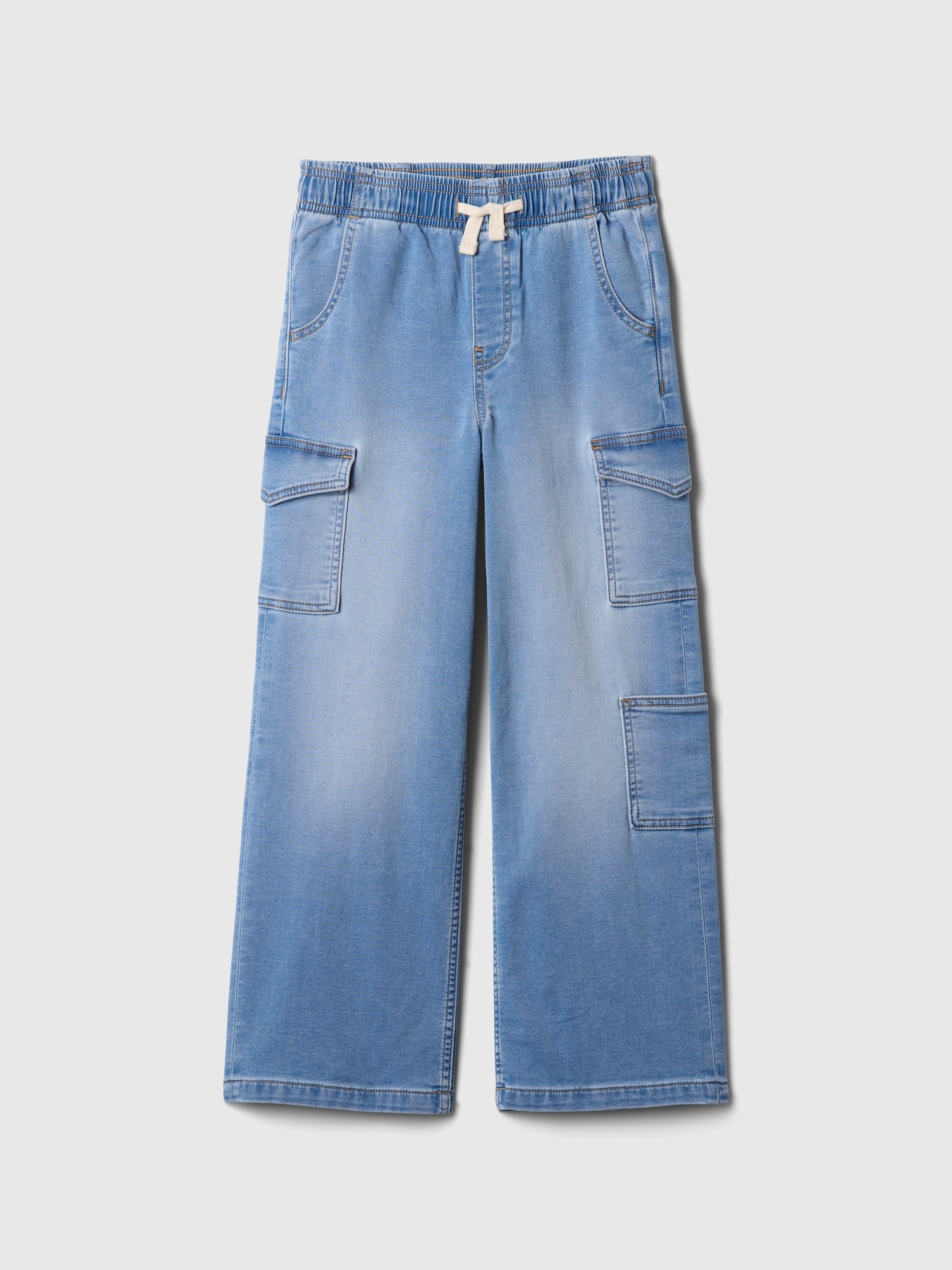 GAP Dětské džíny wide cargo - Holky