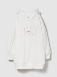 GAP Dětské mikinové oversize šaty VintageSoft - Holky