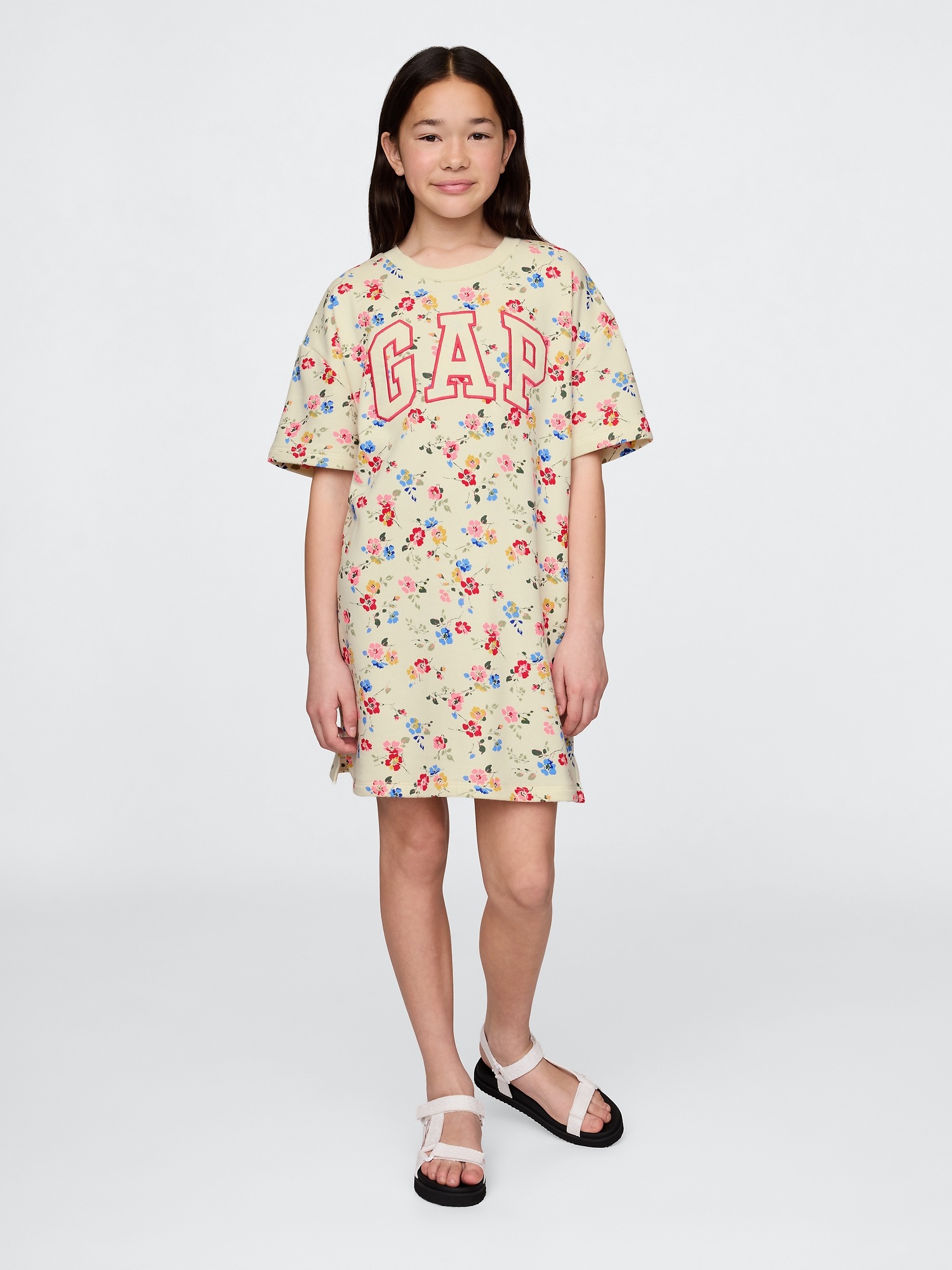 GAP Dětské oversize šaty Americana - Holky