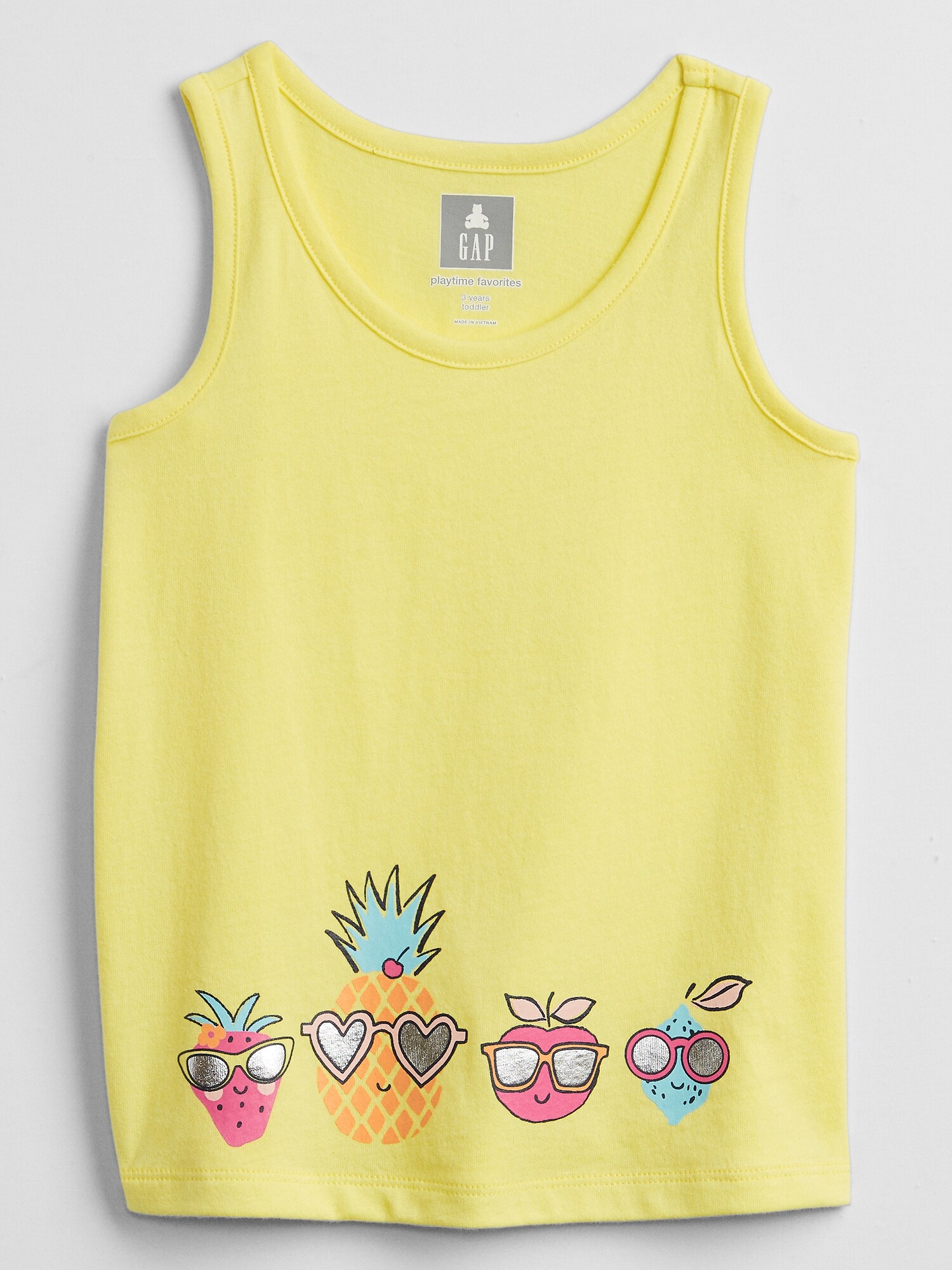 GAP Dětské tričko graphic tank top - Holky