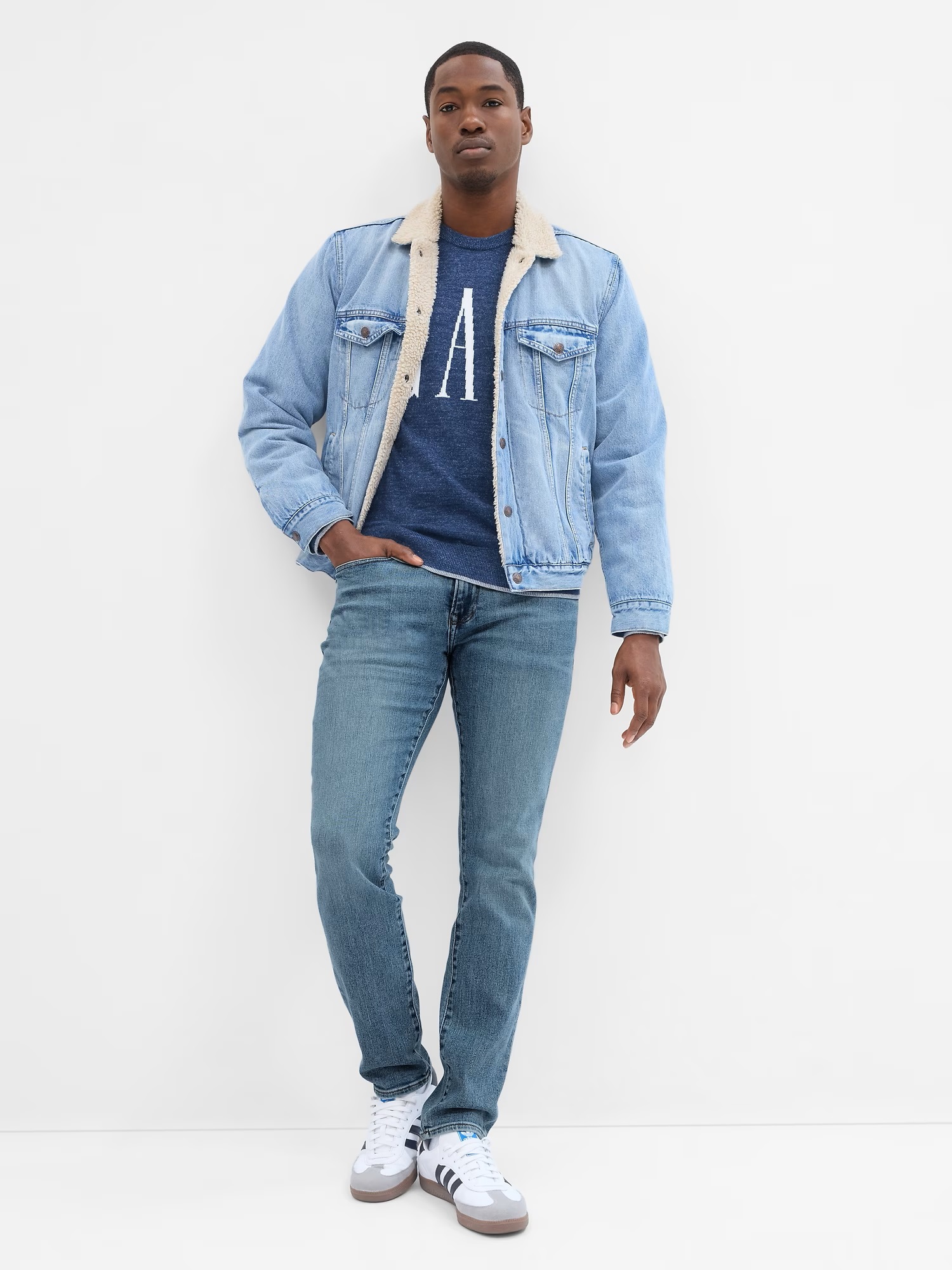 GAP Džíny skinny soft high stretch - Pánské