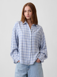 GAP flanelová oversize dámská košile