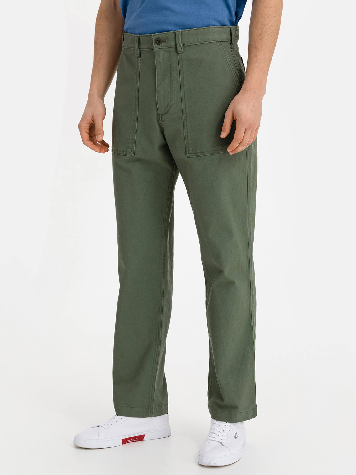 GAP Kalhoty Straight Fit Utility Pant - Pánské