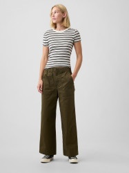 GAP Khaki kalhoty se širokými kalhotami