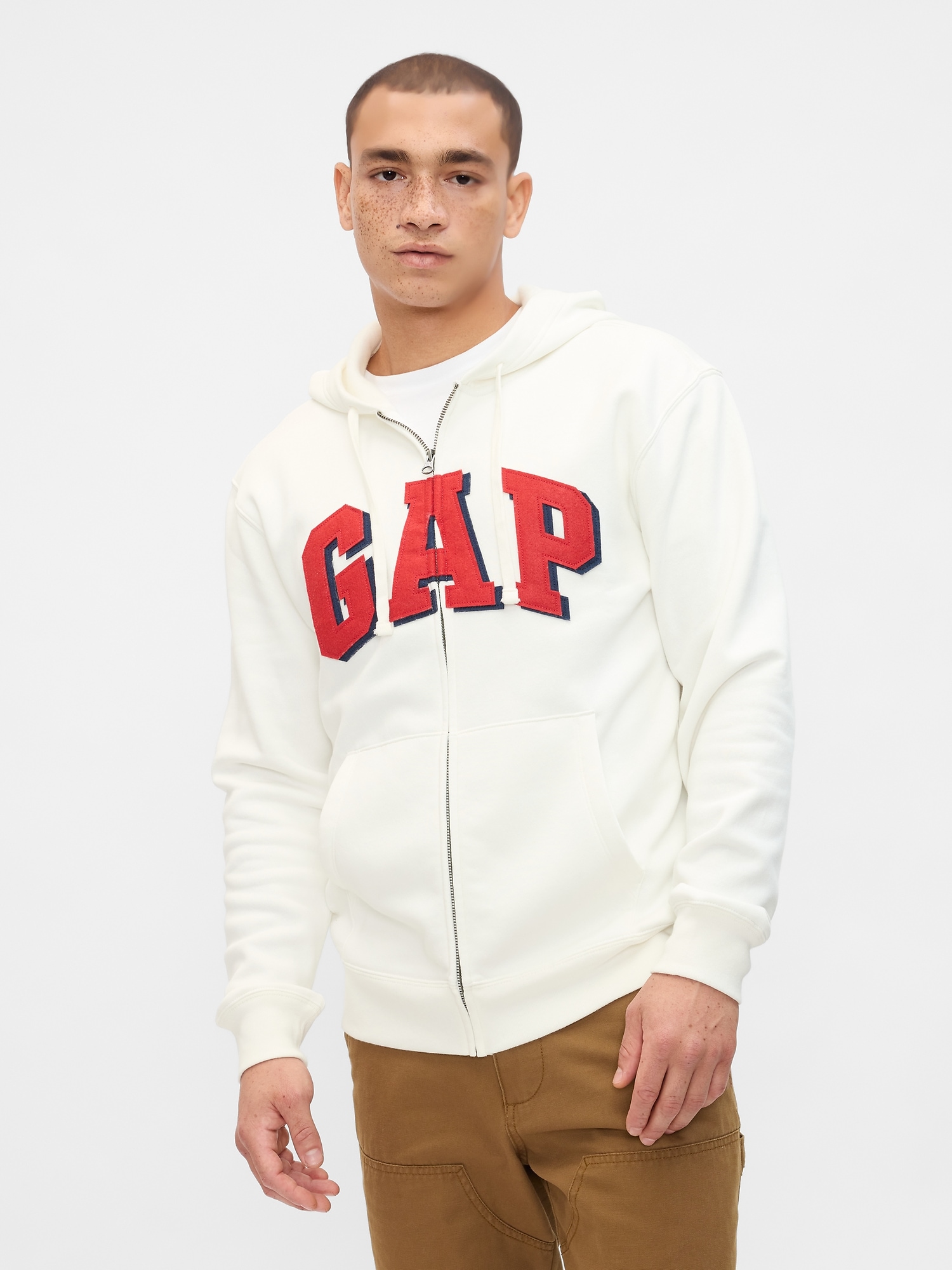 GAP Mikina na zip s logem - Pánské
