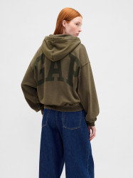 GAP Mikina s kapucí Logo Cropped - Dámské