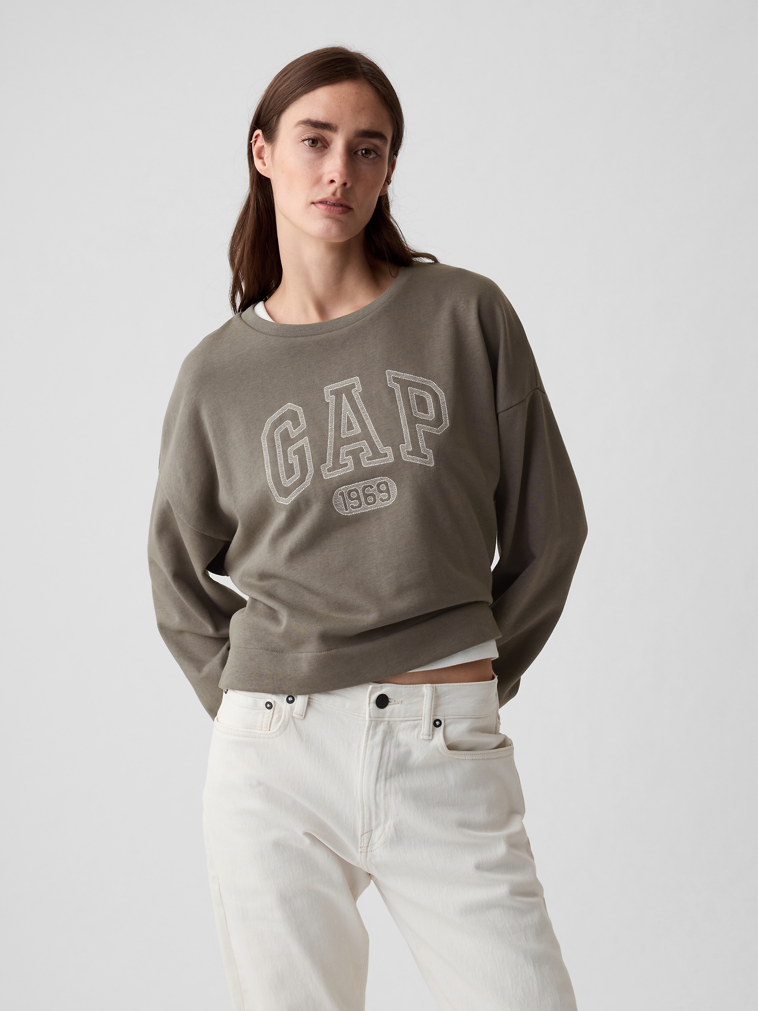 GAP Mikina s logem oversize - Dámské