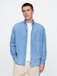 GAP Oversize džínová košile Big Shirt - Pánské