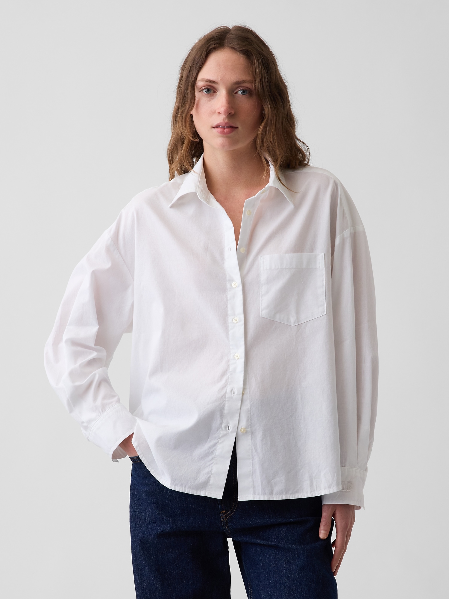 GAP Oversize košile s logem