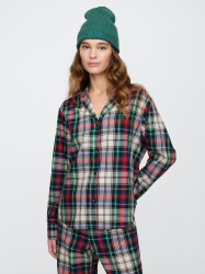 GAP Oversize popelínová pyžamová košile - Dámské