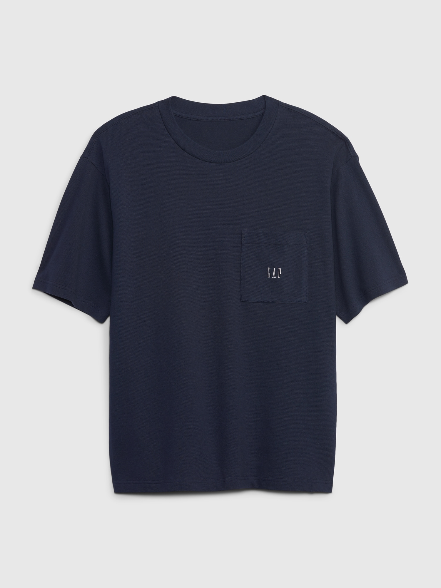 GAP Tričko pique oversized - Pánské