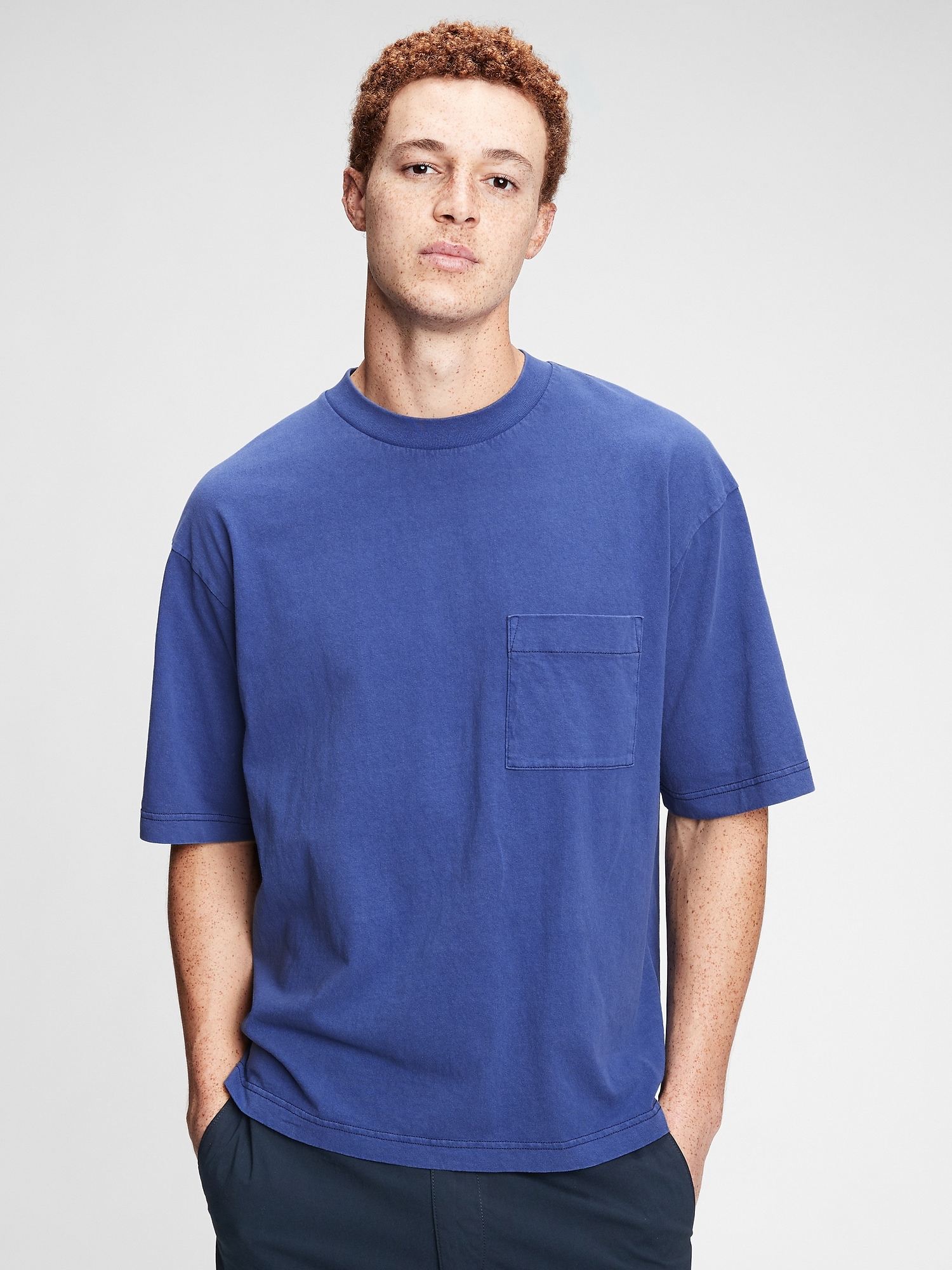 GAP Tričko ss overszed - Pánské