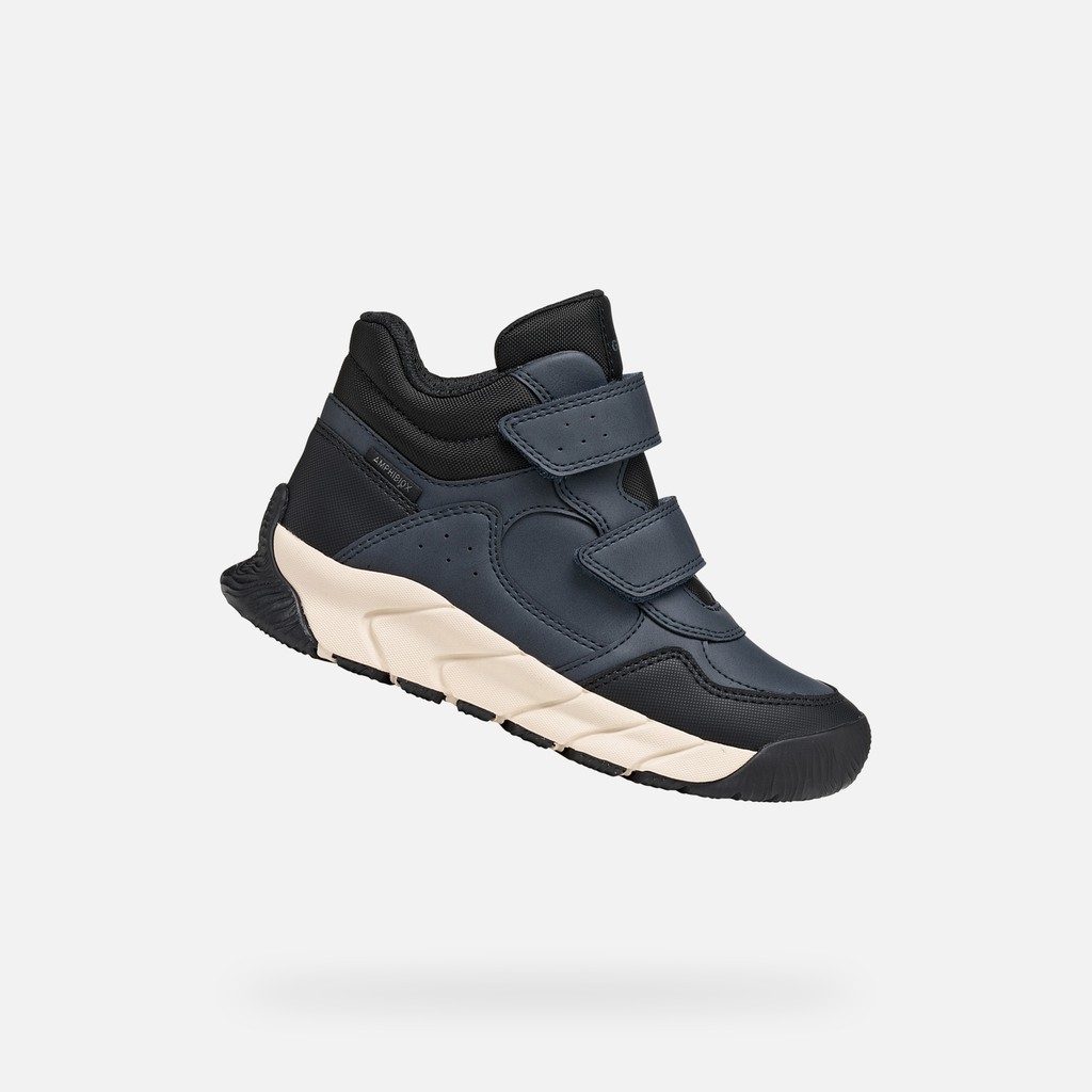 Geox Flexyper Pro B dětské modré kotníkové boty