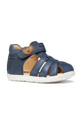 Geox  sandály dětské kožené SANDAL MACCHIA