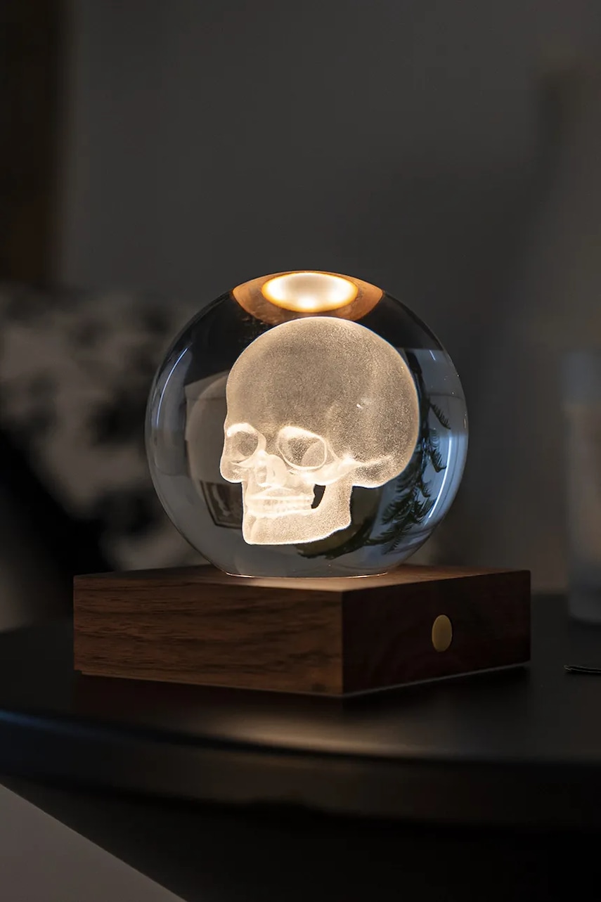 Gingko Design  Bezdrátová stolní LED lampa  Amber Crystal Light 9,5 x 8 cm