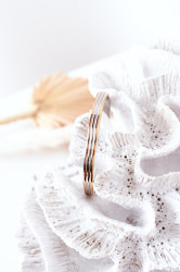 Glam Chic Náramek Stříbrný-Zlatý
