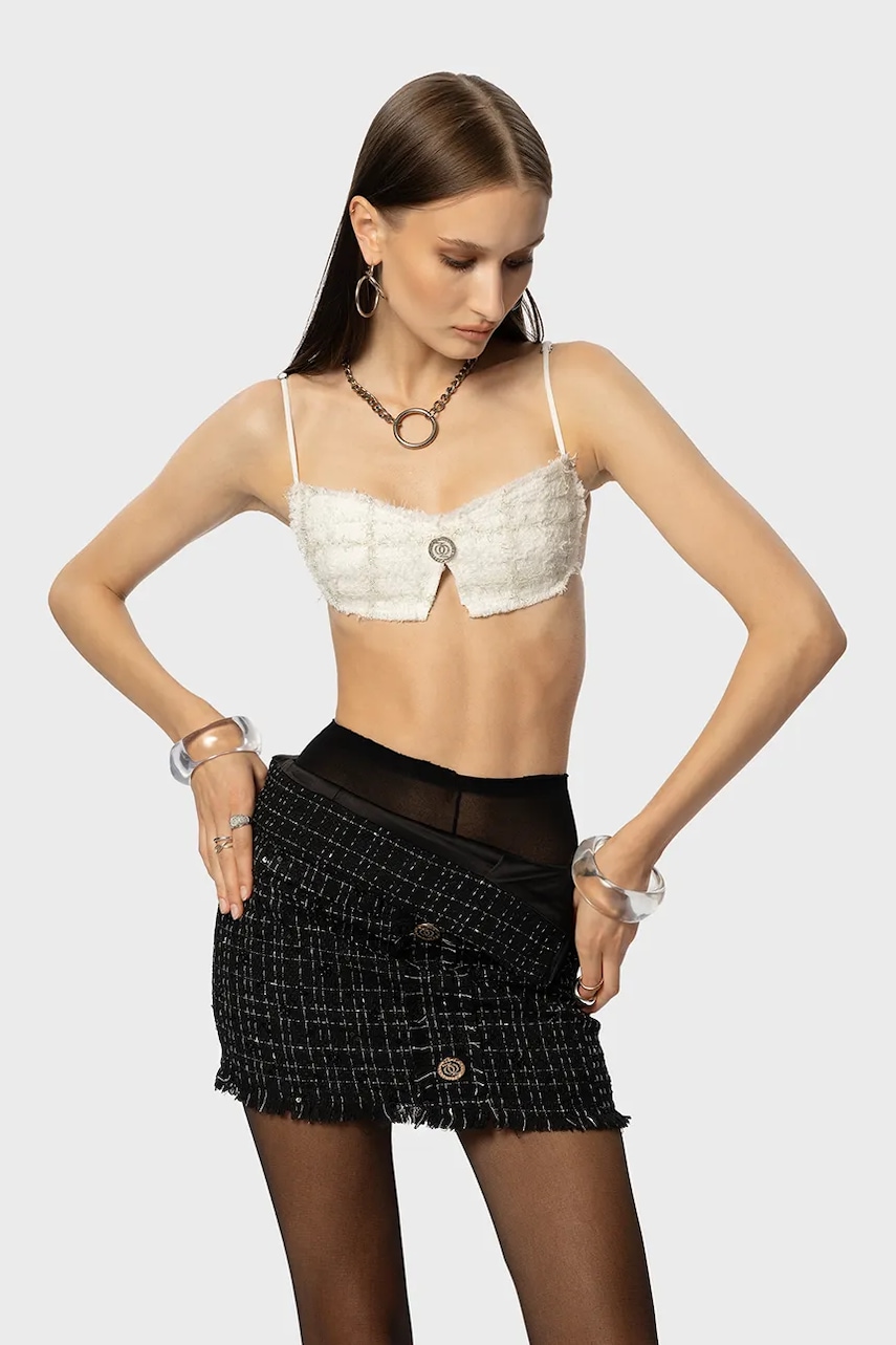 GOD SAVE QUEENS  Halenka  EXECUTIVE TWEED TOP