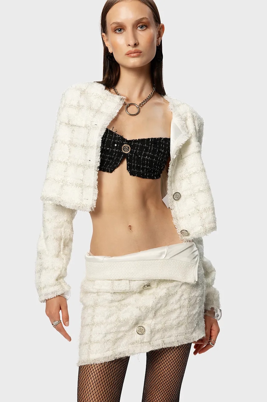 GOD SAVE QUEENS  Sukně  EXECUTIVE TWEED SKIRT