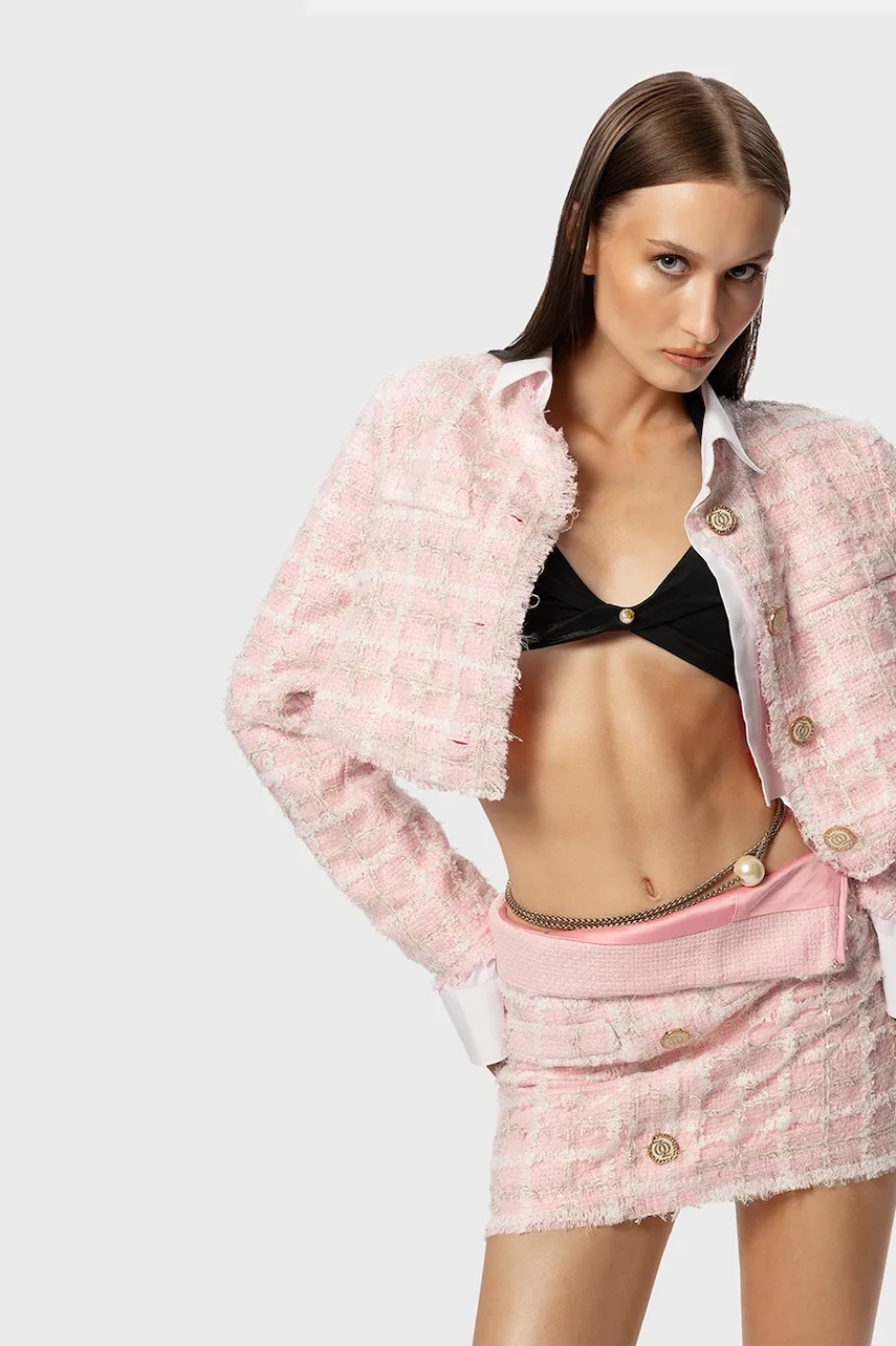 GOD SAVE QUEENS  Sukně  HIGH PRIORITY TWEED SKIRT