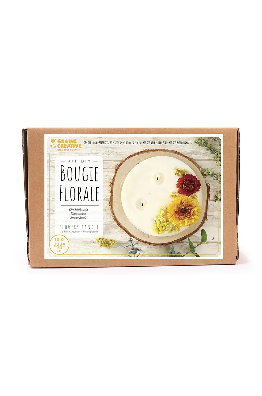 Graine Creative  DIY sada - vonná svíčka  Bougie Florale