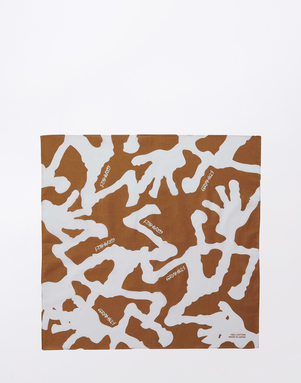 Gramicci Burly Runningman Bandana BROWN