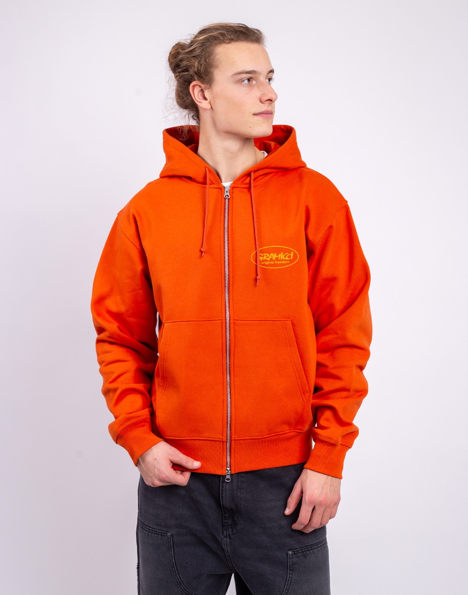 Gramicci Original Freedom Zip Hooded Sweatshirt BURNT ORANGE L