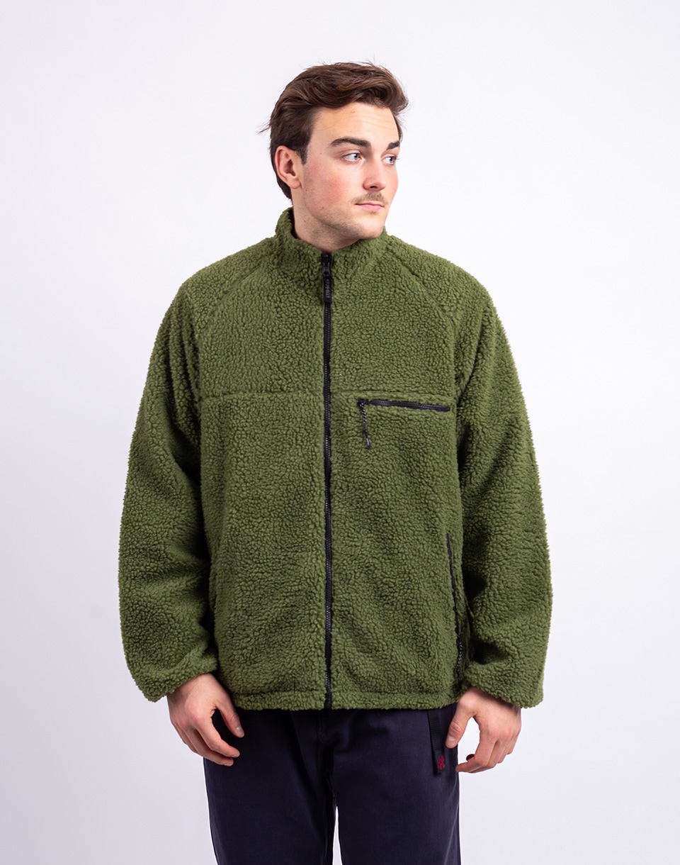 Gramicci Reversible Sherpa Jacket OLIVE/DUSTY NAVY M