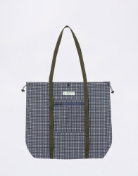 Gramicci Utility Tote Bag Navy Check