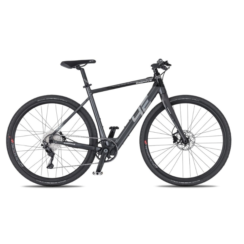 Gravel elektrokolo 4EVER ENGRAVE FLAT 28" 22" (180-190 cm) titan/hologram