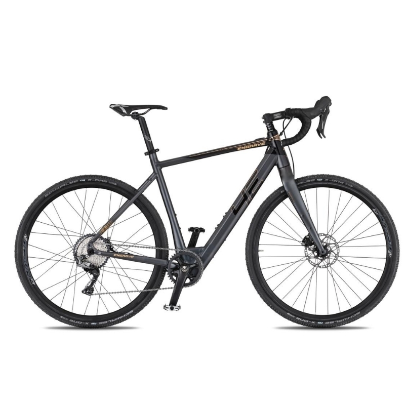 Gravel elektrokolo 4EVER ENGRAVE PRO 28" 22" (180-190 cm) titan/metal gold