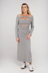 Grey pencil dress By o la la
