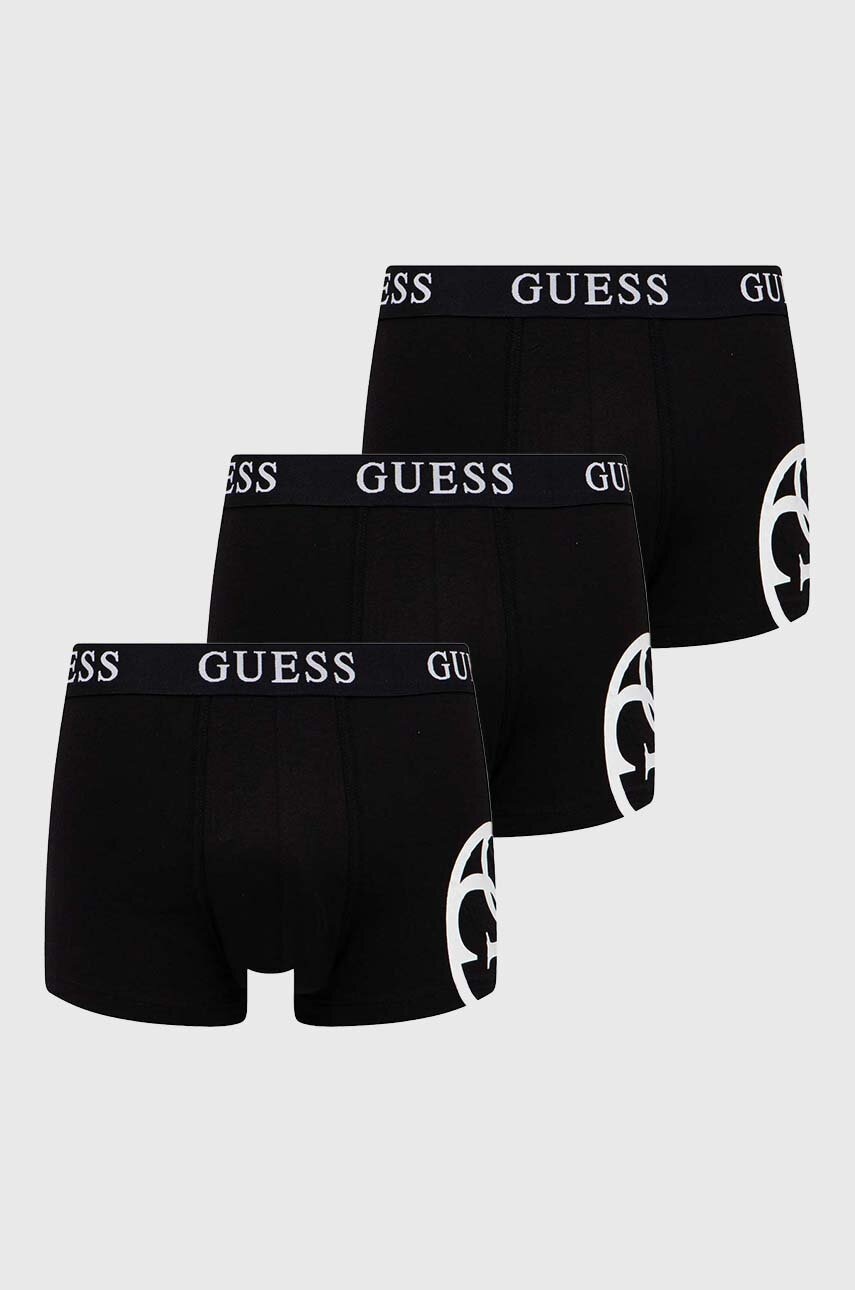 Guess  boxerky pánské bavlněné s elastanem PLACED 3-pack