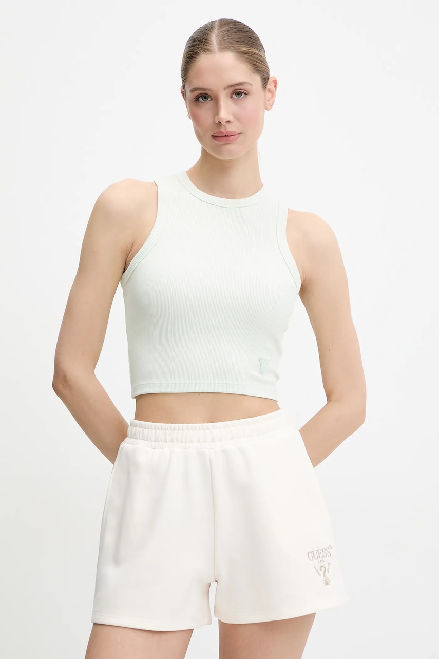 Guess  crop top dámský s viskózou EDIE