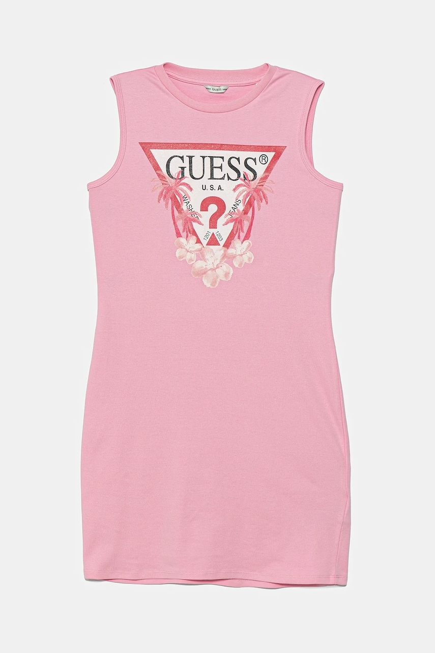 Guess  Dětské bavlněné šaty