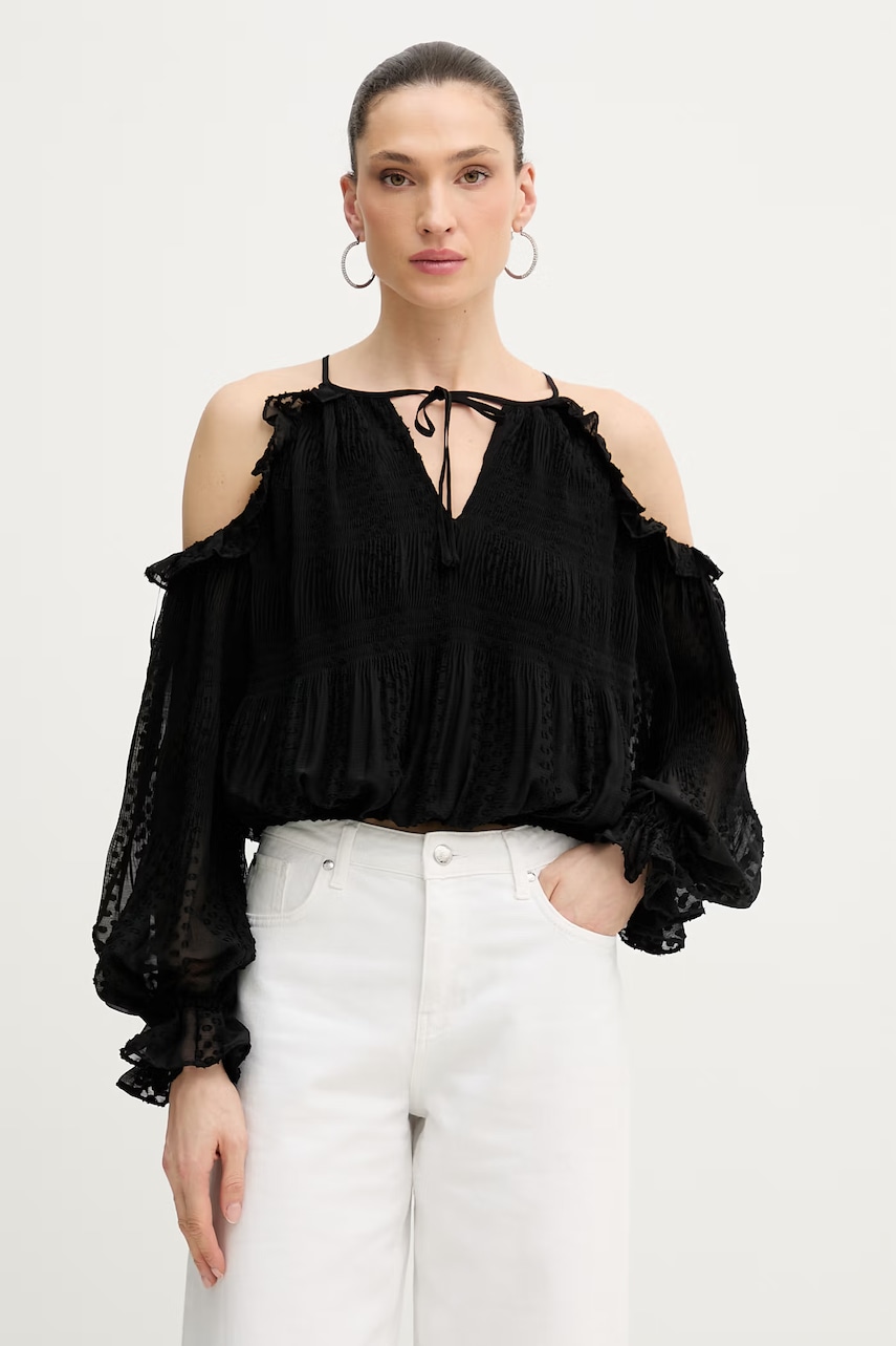 Guess halenka s odhalenými rameny dámská EMILIA