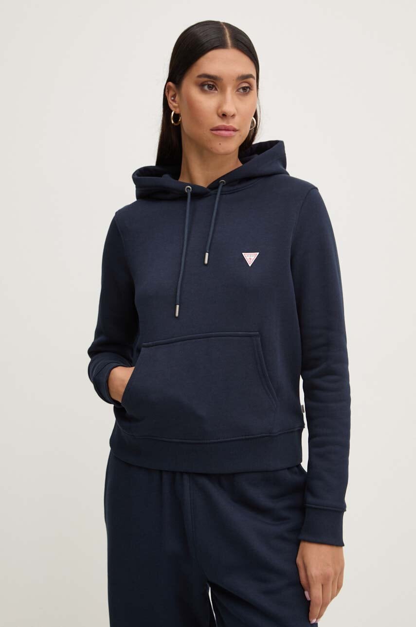 Guess Jeans  mikina s kapucí dámská s bavlnou