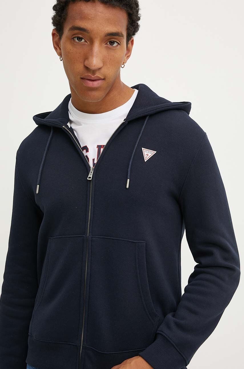 Guess Jeans  mikina s kapucí pánská s bavlnou