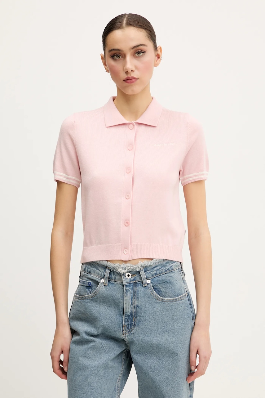 Guess Jeans  Polo tričko z vlněné směsi